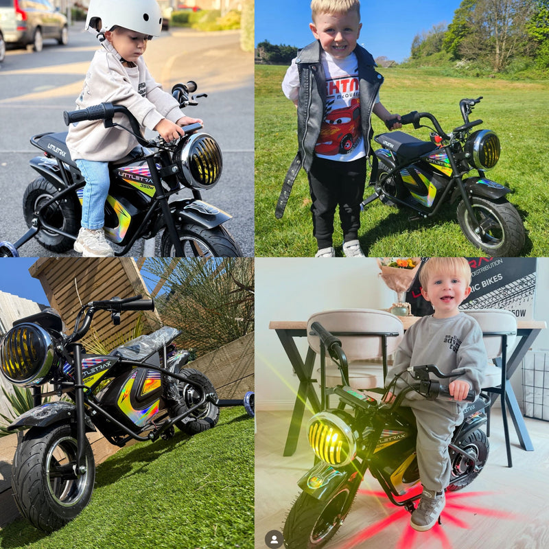 Littletrax 350W Kids Electric Bike – Ages 3 to 12+ ride on monkey bike