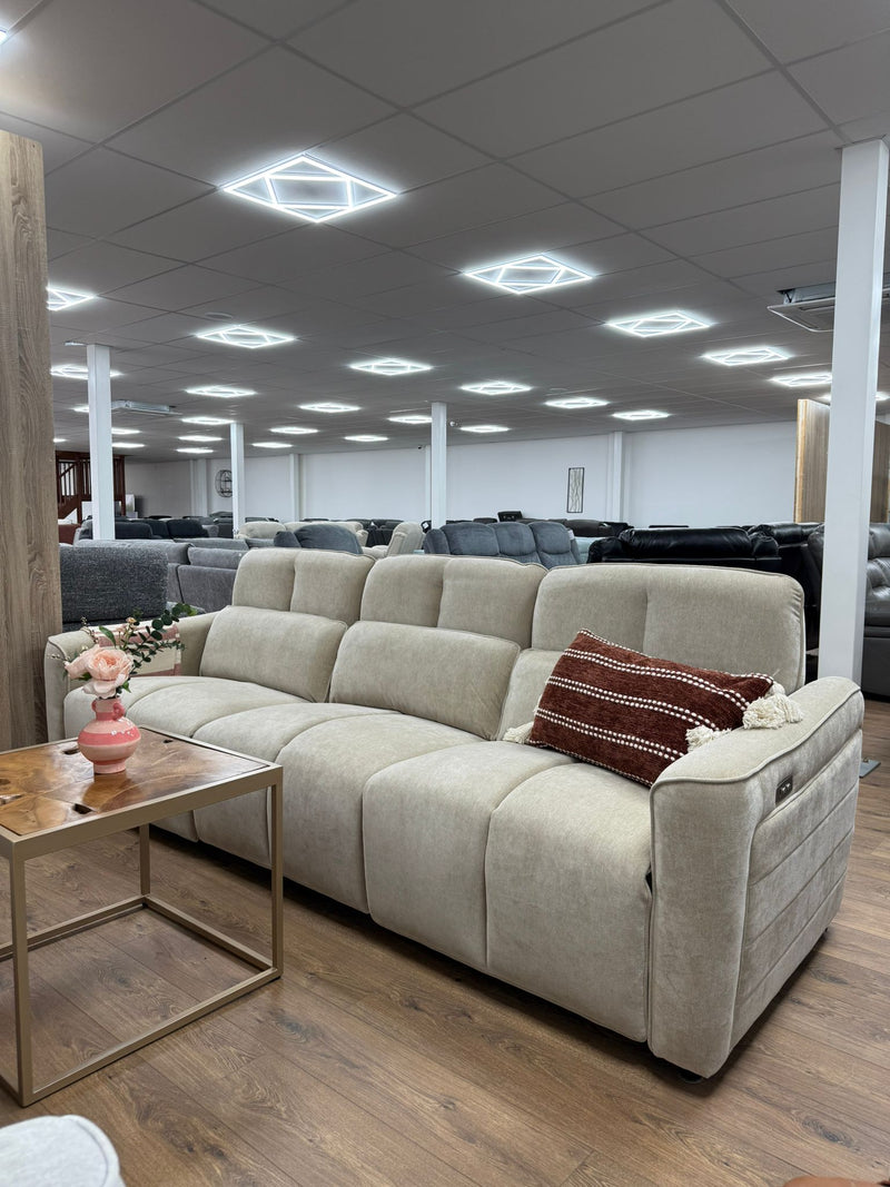 Luxurious Soho Electric Reclining 3-Seater Sofa in  Fabric