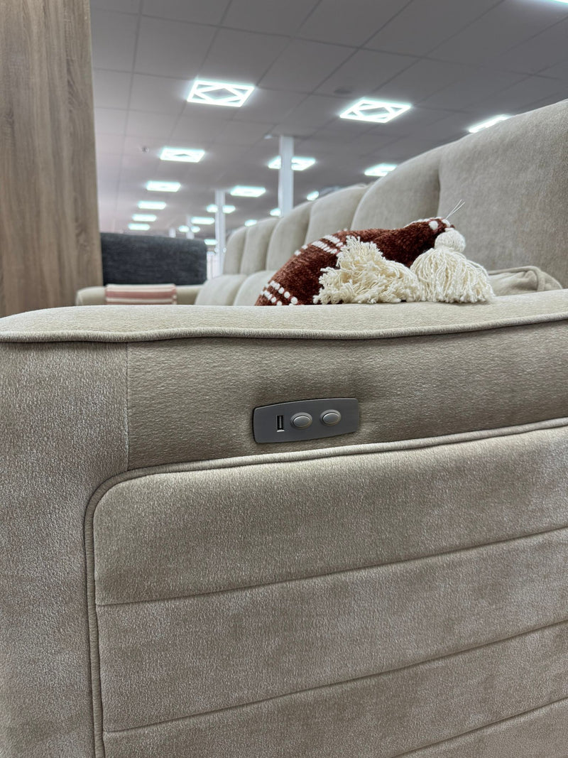Luxurious Soho Electric Reclining 3-Seater Sofa in  Fabric