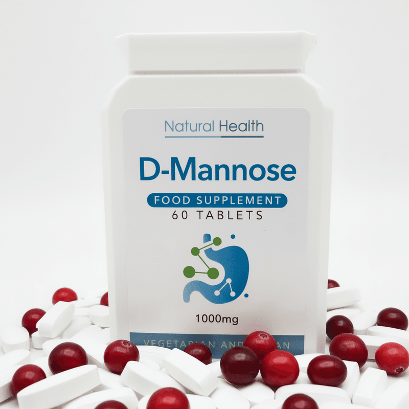 Pure D-Mannose 1000mg | 60 Chewable Tablets (Capsules Alternative) | 2-Month Supply | Made in the UK