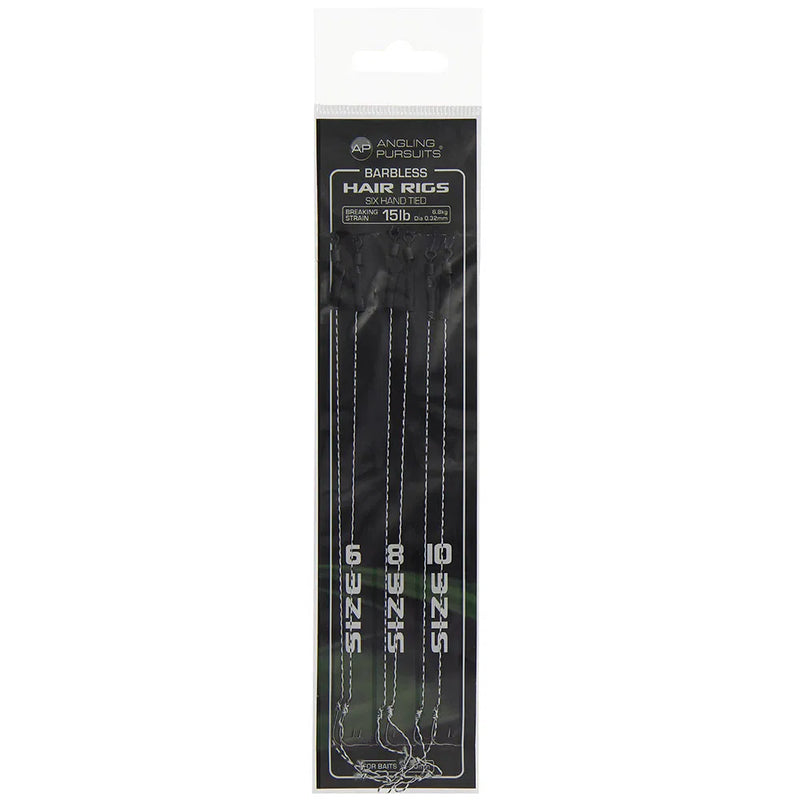 Angling Pursuits Sixpack Hair Rigs - Mixed Sizes Barbless