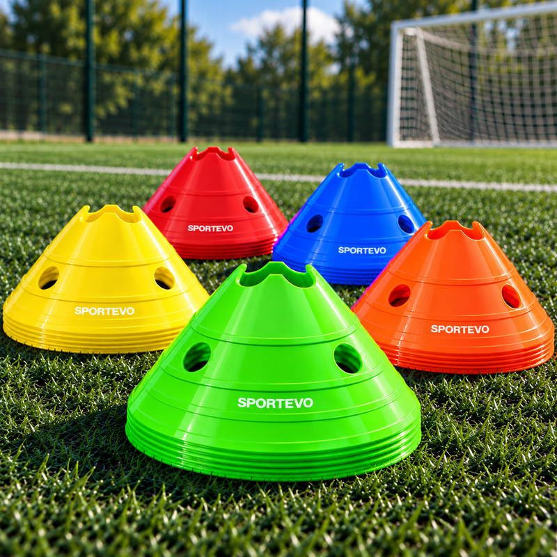 Football Supercone Training Marker Domes [10 Pack]
