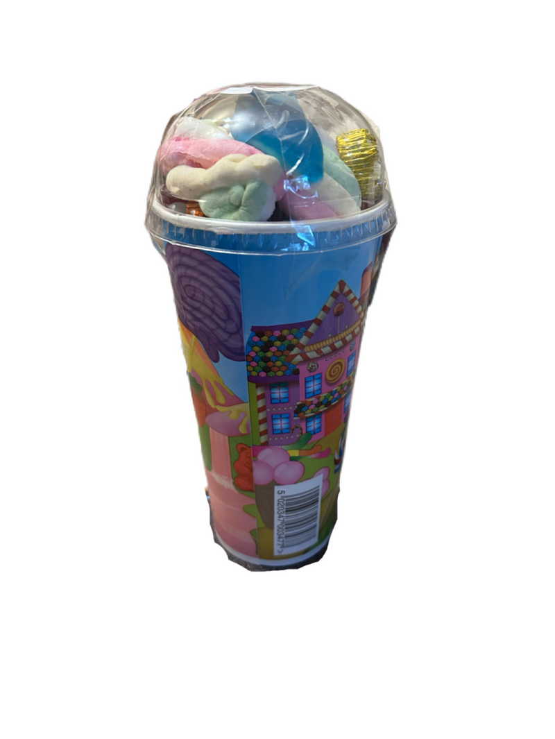 Pick n mix beaker with dome lid.