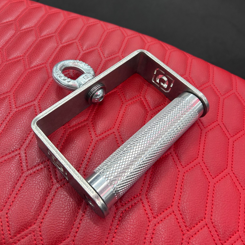 Fixed Roller D Handle by GymPin - STAINLESS STEEL