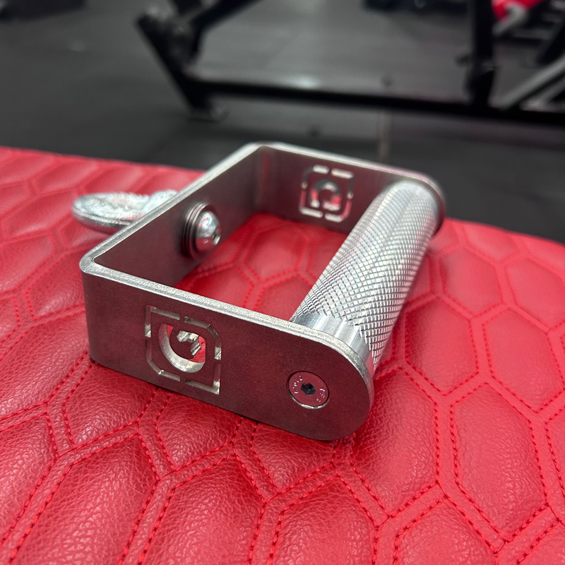 Fixed Roller D Handle by GymPin - STAINLESS STEEL