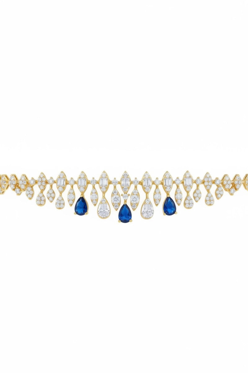 Duchess Sapphire Tennis Bracelet Gold