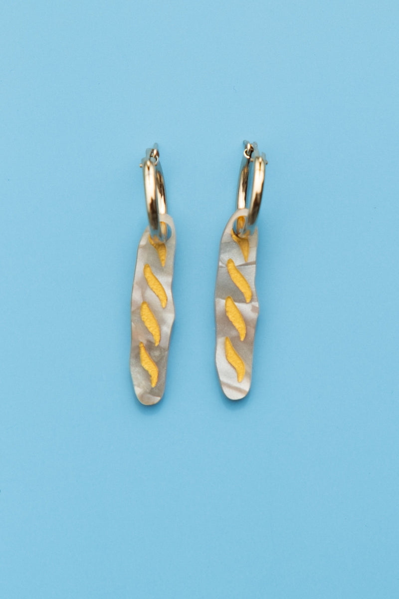 Baguette Hoop Earrings