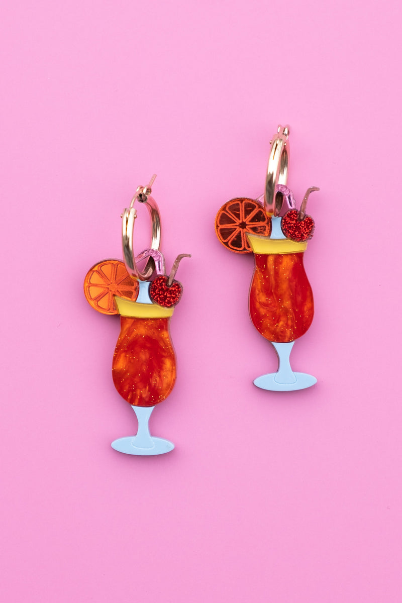 Love on the Beach Hoop Earrings