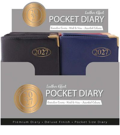 Pocket gilt corner diary 2027