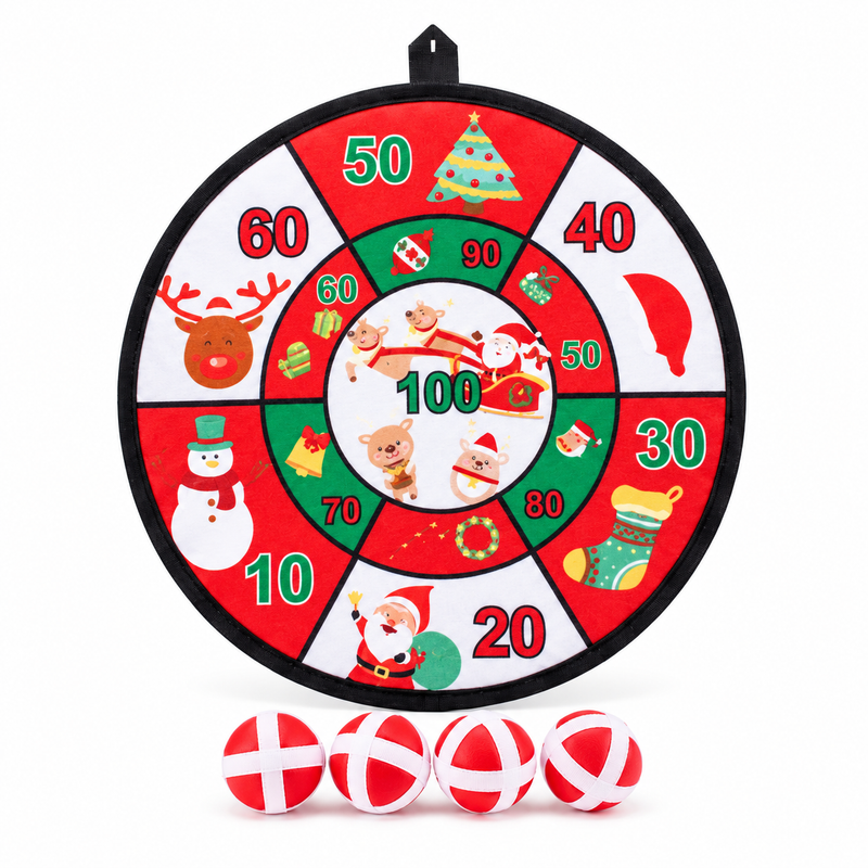Christmas velcro dartboard game