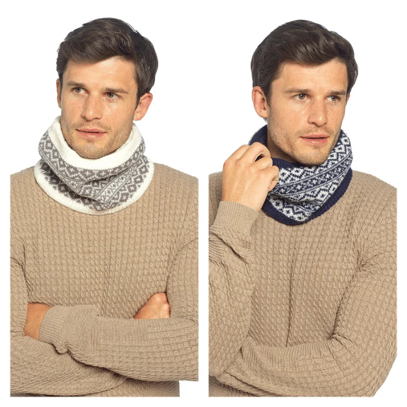 Adults fairisle knitted neck warmer