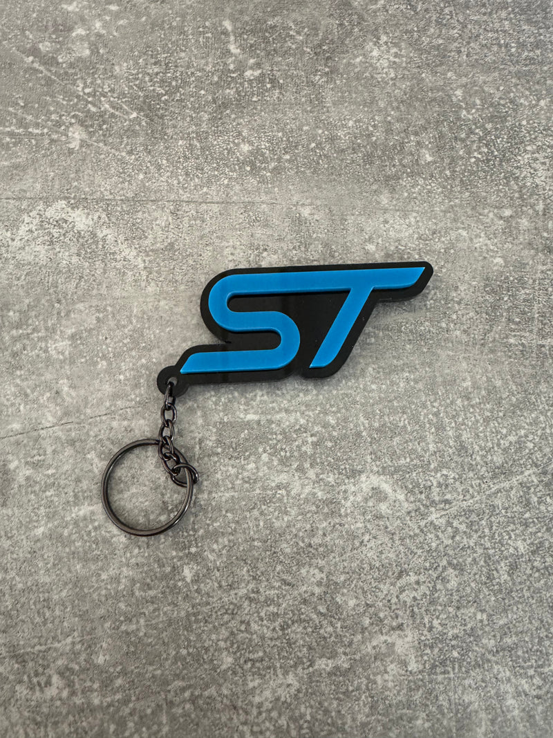 4D ST Logo Keychain for Ford – Gloss Black with Custom Colour Options | CEUK