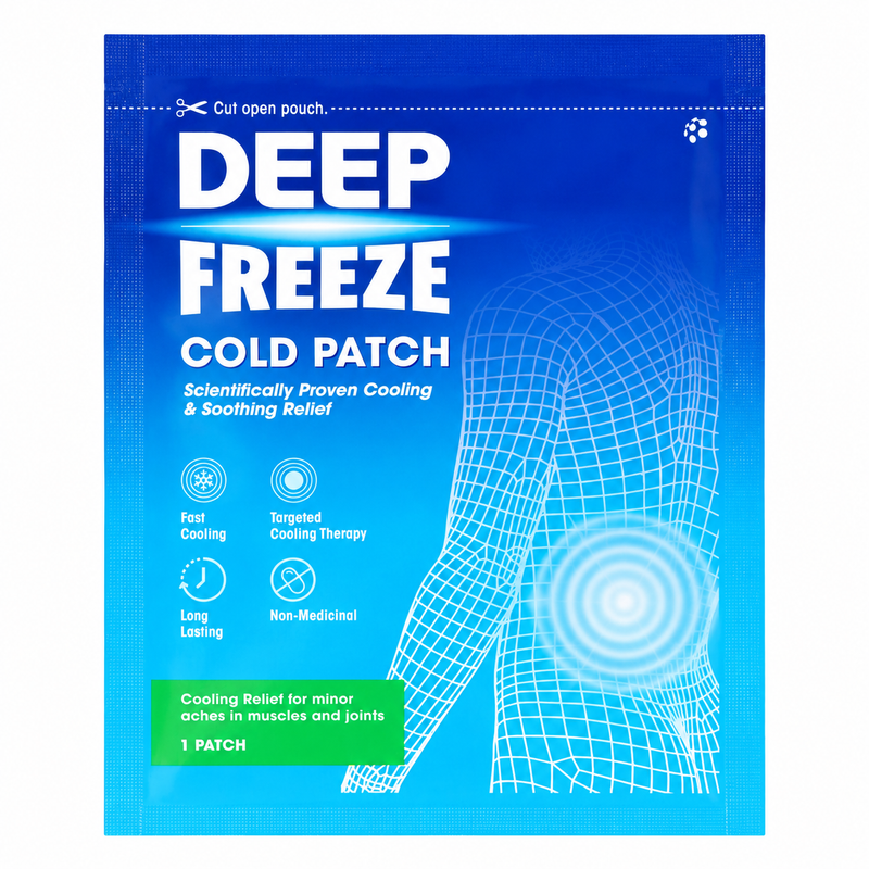 Deep Freeze cold patch for muscles & joints