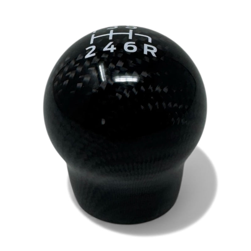 Genuine Carbon Fibre Gear Knob with No Logo – Reverse bottom right.