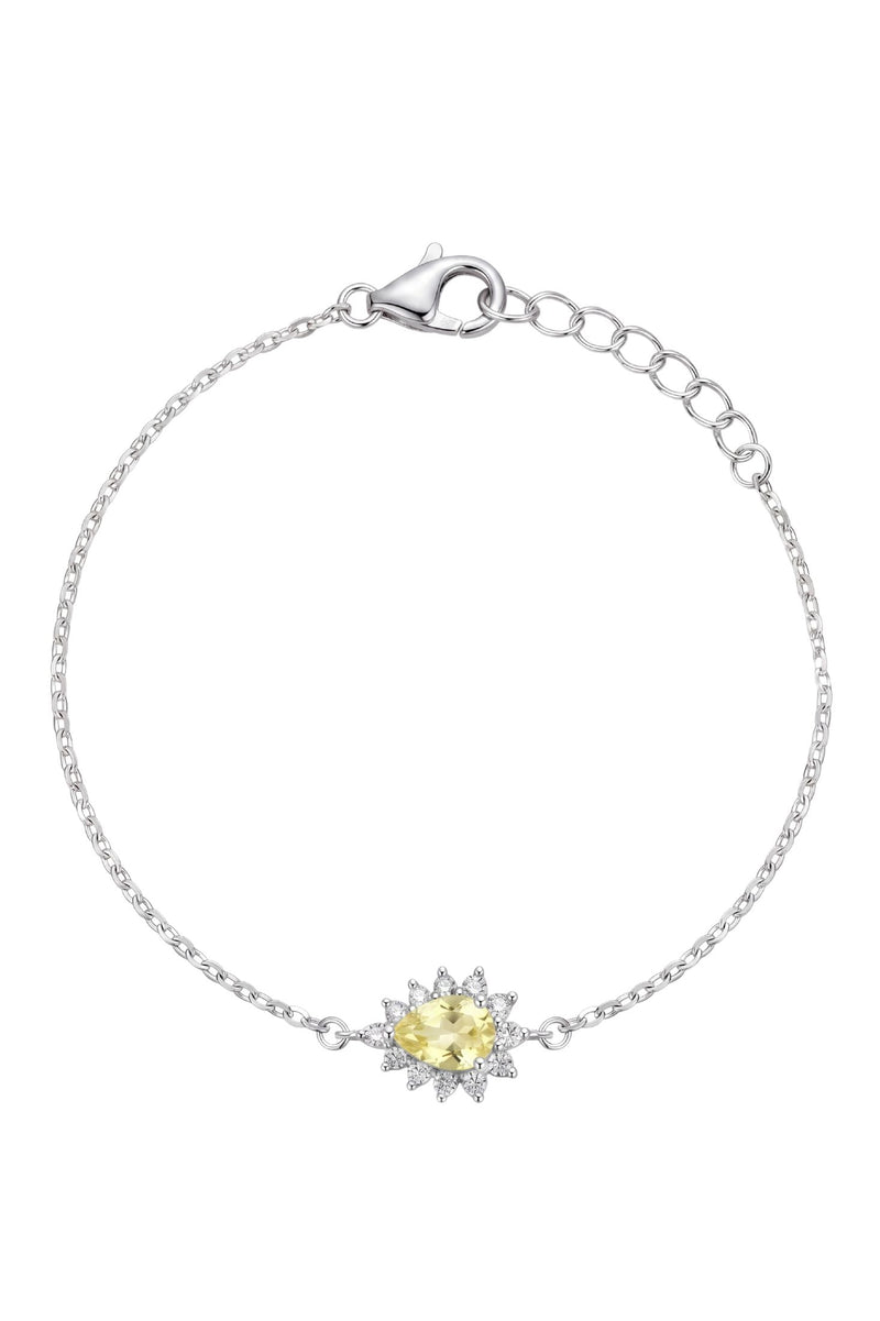 Phillippa Bracelet Yellow Topaz Silver
