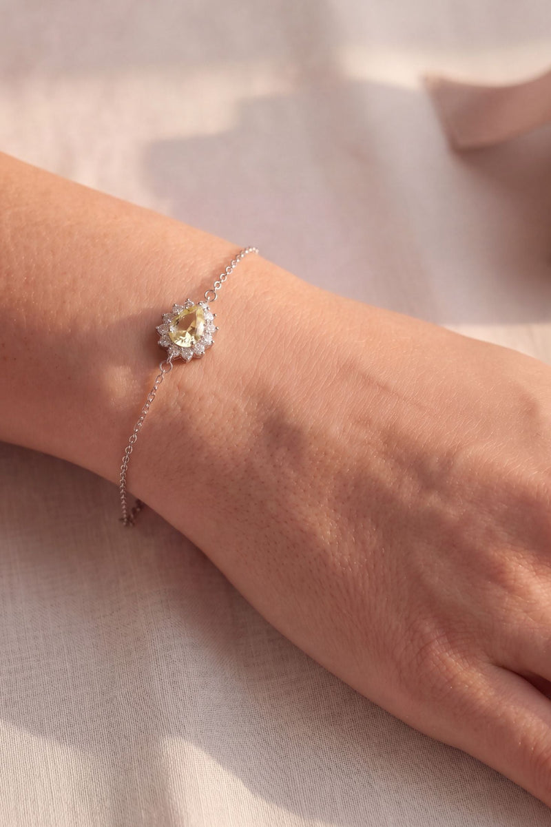 Phillippa Bracelet Yellow Topaz Silver