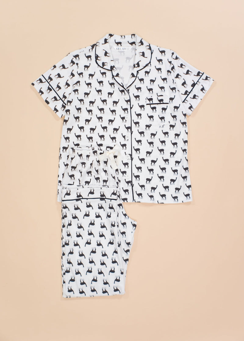B&W vicunas set with short-sleeves