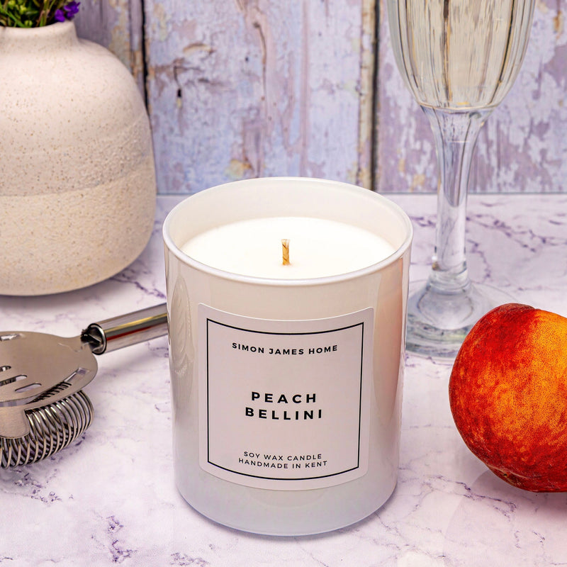 Peach Bellini Candle - Handmade Soy Wax