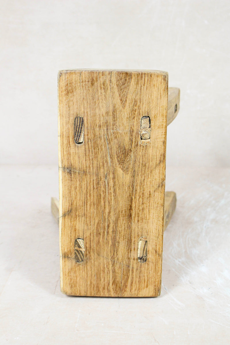 Vintage Rustic Stool Small - Elm wood - 84