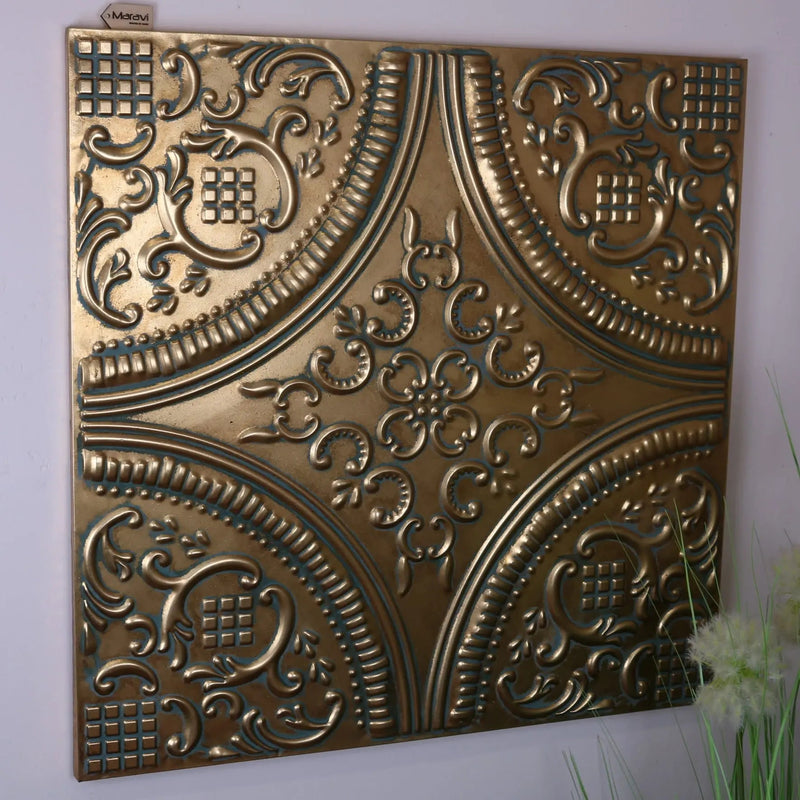 Pushkar Majesty Gold Wall Art Metal