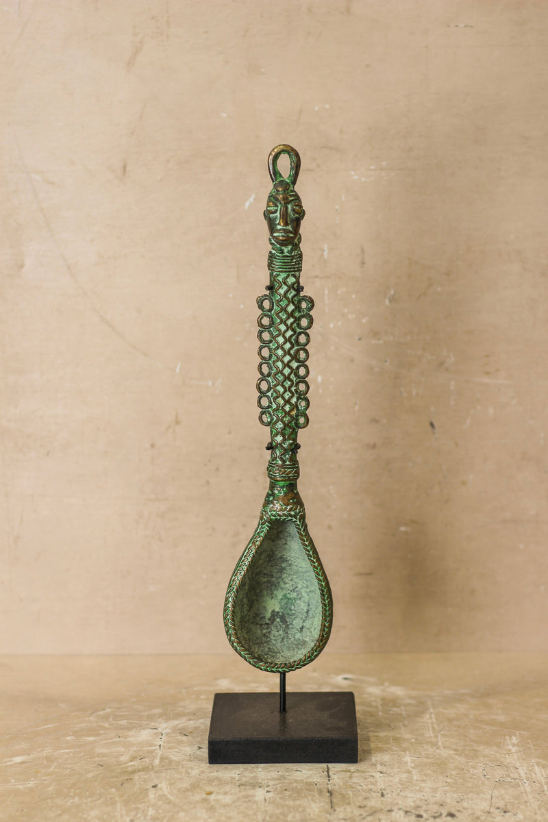 Benin Bronze Spoon - 143.1