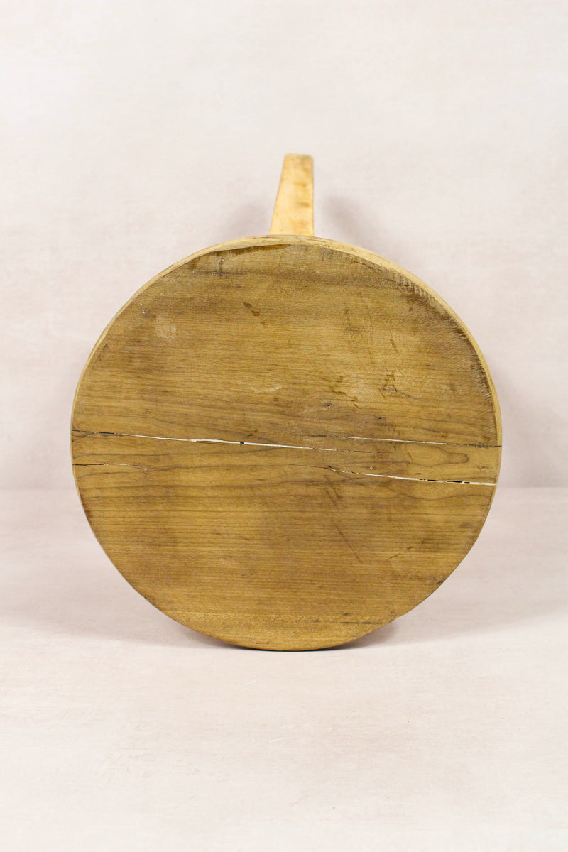 Vintage Rustic Round Stool - Elm wood - 241