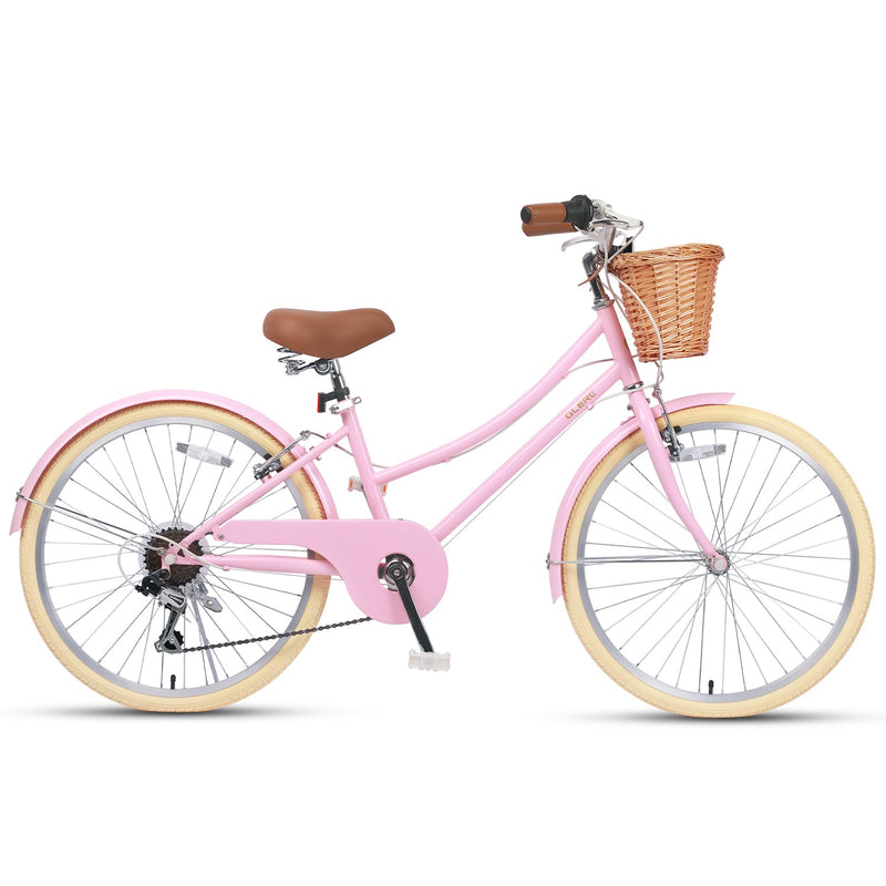 Glerc 24 Inch Beach Cruiser Hybrid Kids Bike - Missy