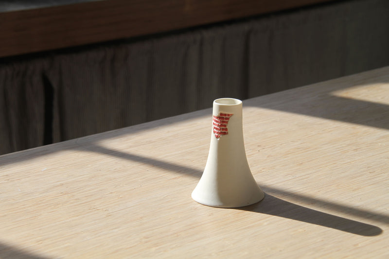 Mini Ceramic Wall Vase – Handmade Decorative Table Flower Holder