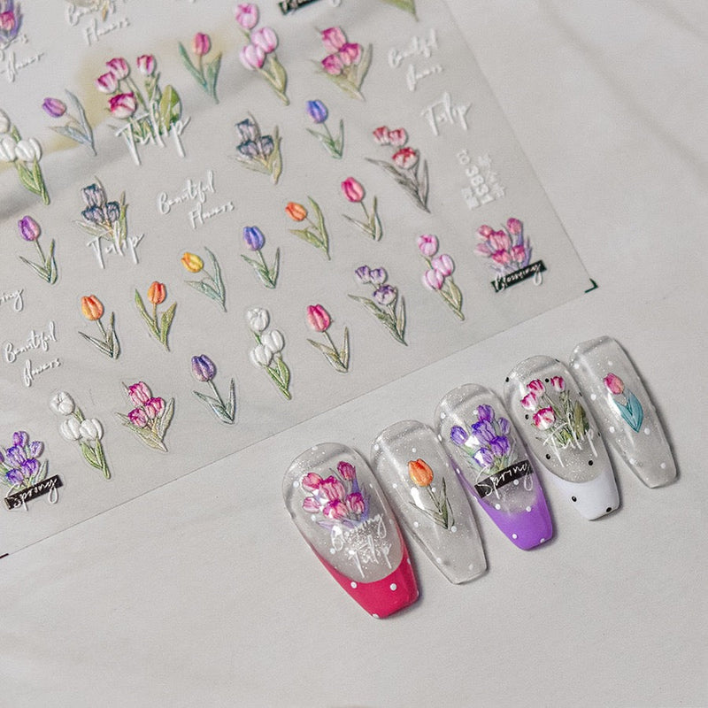 Hello Claws | Spring Tulip Nail Deco Sticker