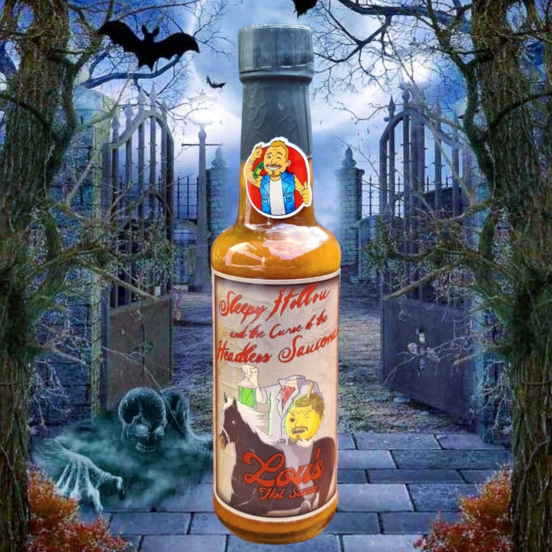 Sleepy Hollou & The Curse of the Headless Sauceman - Pumpkin Spice Hot Sauce