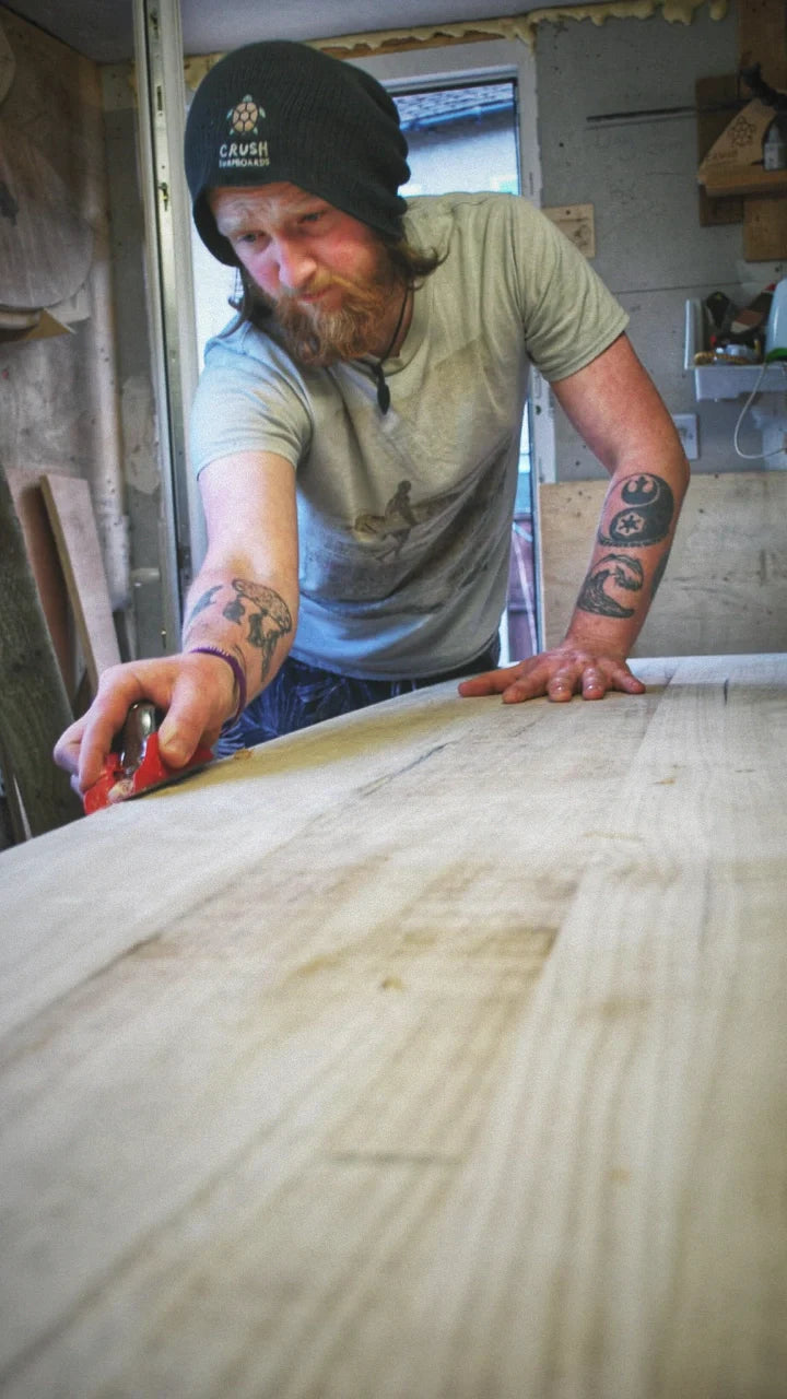 9ft 4 Log Flume Longboard Paulownia