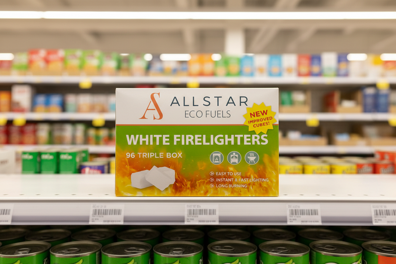8 x All Star White Firelighters - 96 PACK