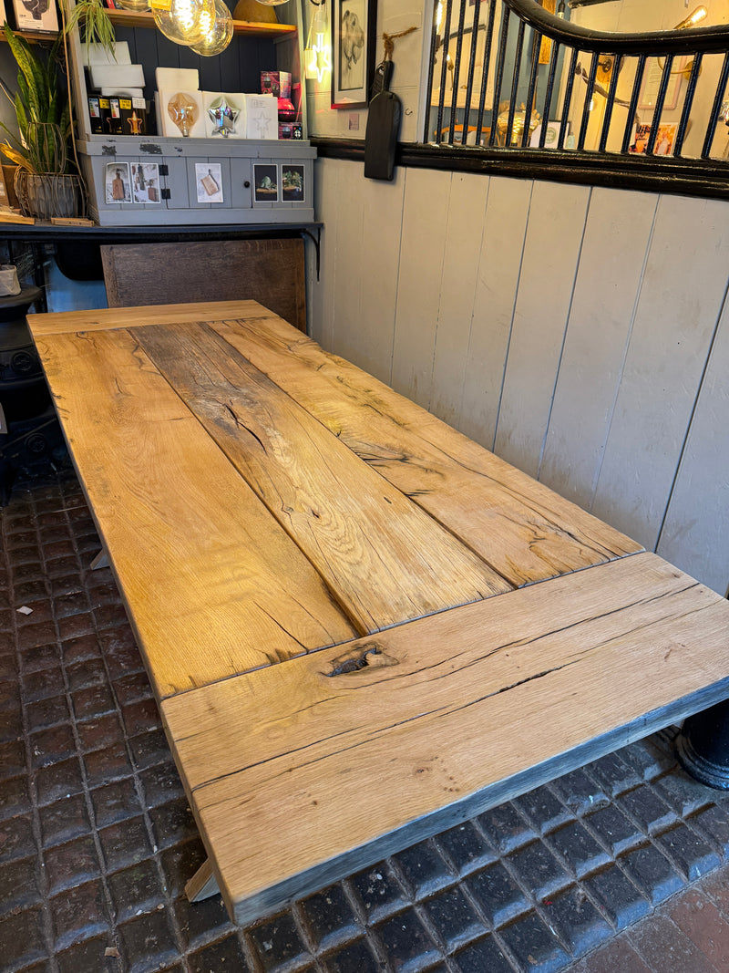 Reclaimed Plymouth Dry Dock Oak Table | Dining Table, Desk or Bench - Made to Measure