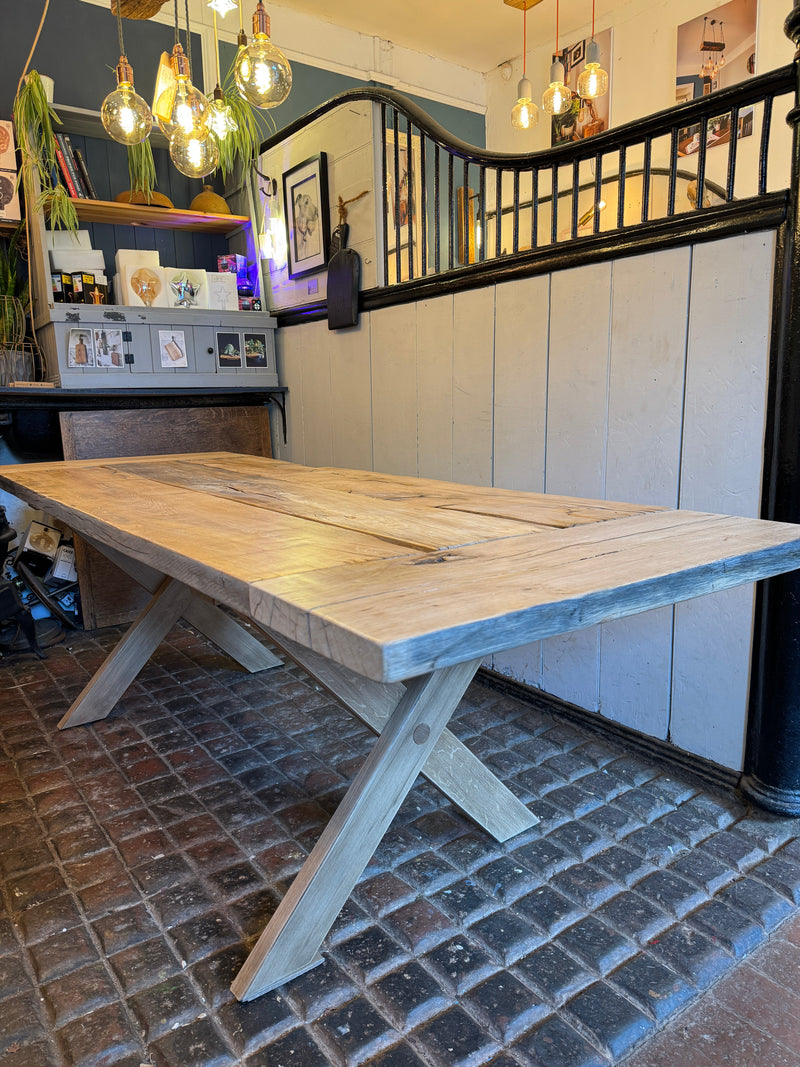 Reclaimed Plymouth Dry Dock Oak Table | Dining Table, Desk or Bench - Made to Measure