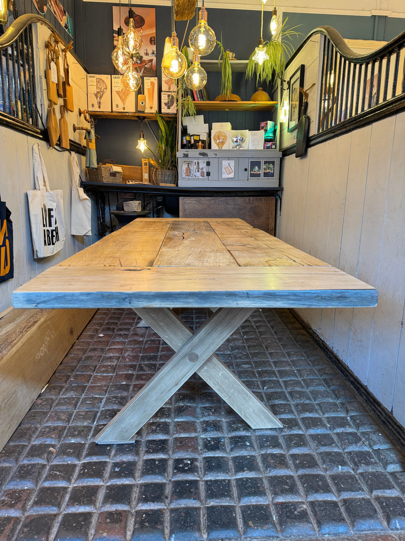 Reclaimed Plymouth Dry Dock Oak Table | Dining Table, Desk or Bench - Made to Measure