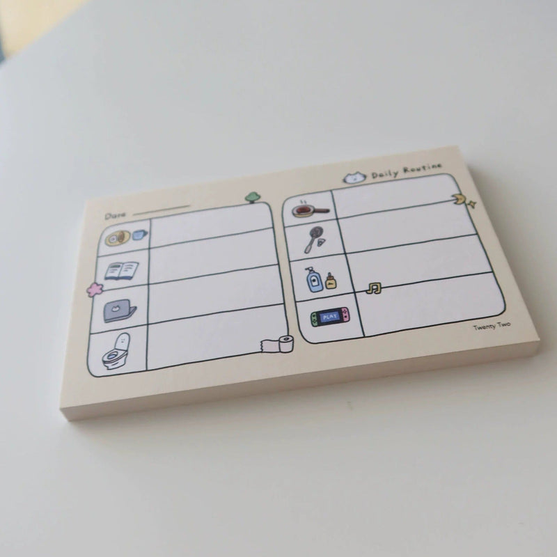 Twenty Two | Daily Routine Note