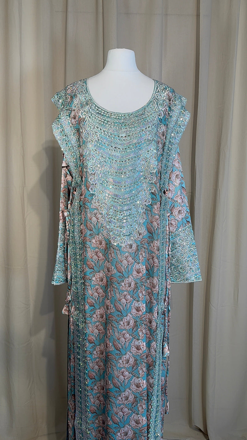 *VIP* Turquoise Corset Emirati Makhawer