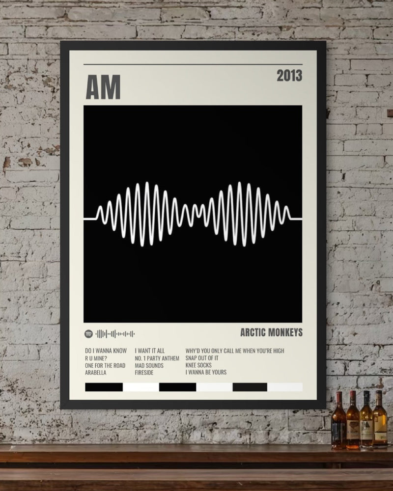 AM - Arctic Monkeys Inspired Album Track Poster