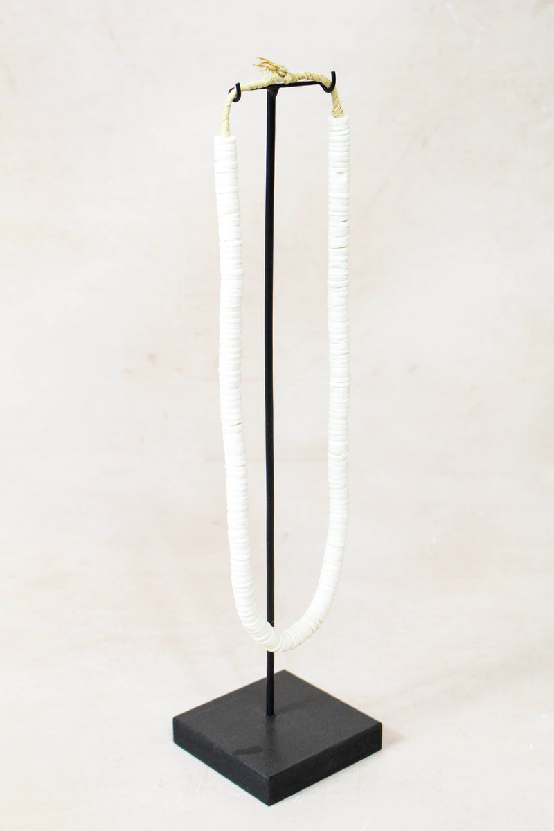 Handcrafted Ostrich Eggshell Heishi Necklace - 217.3
