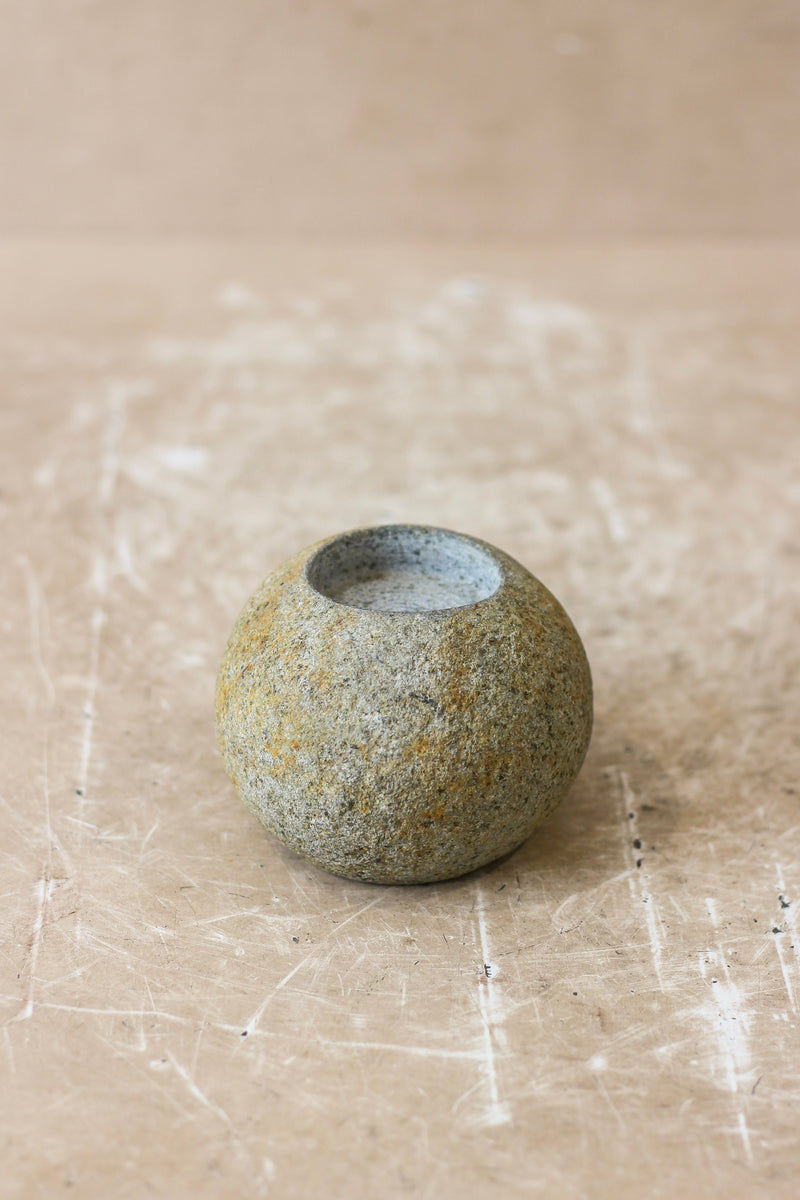 River Stone Candle Holder - 62B.2