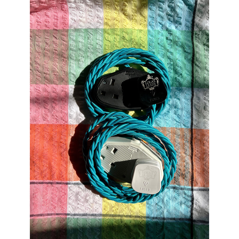 Lagoon - Lola's Leads Fabric Extension Cable