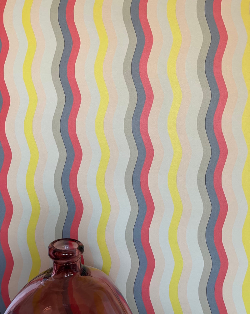 Wavy Stripe Wallpaper
