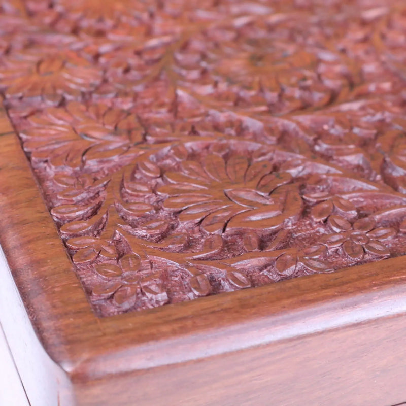 Sateek Large Hand Carved Wooden Box