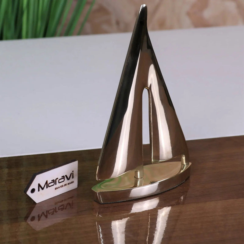 Nabha Brass Yacht Model Ornament