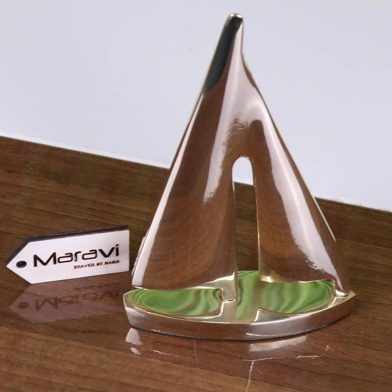 Nabha Brass Yacht Model Ornament