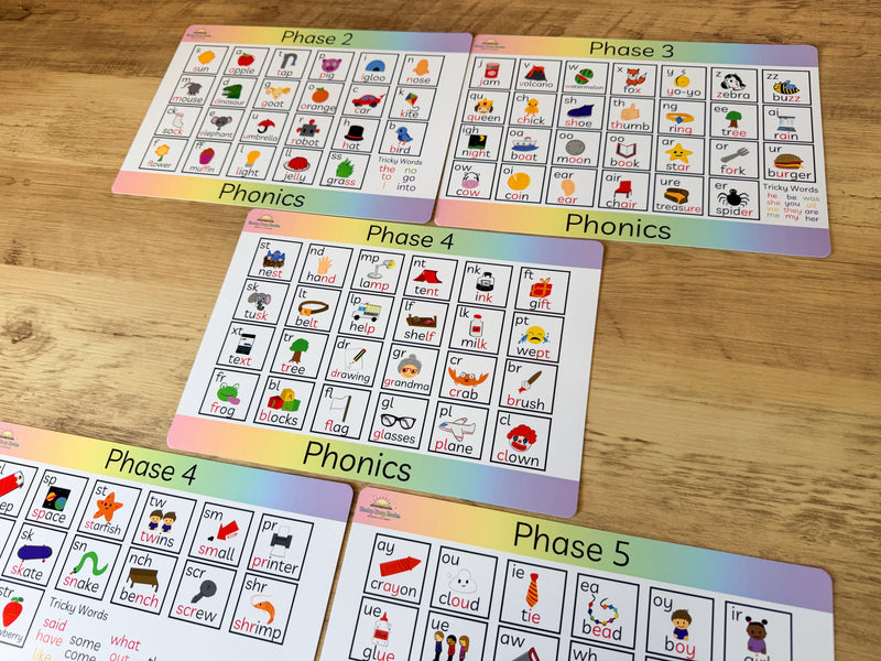 Phonics Mats - Phase 2, 3, 4 & 5