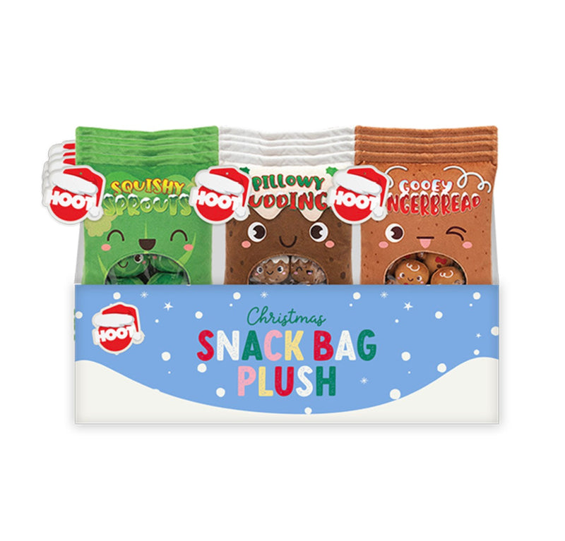 Christmas snack bag plushies