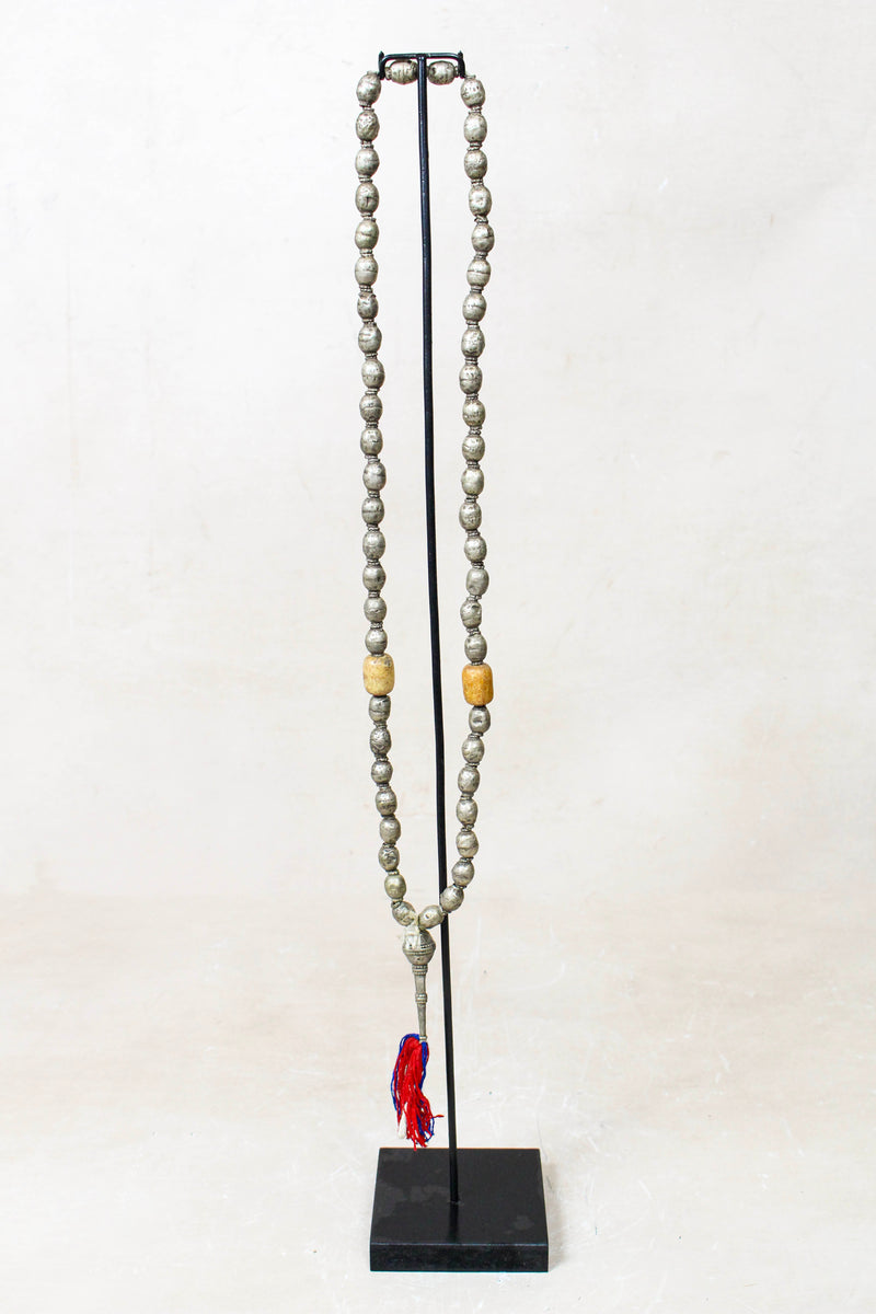 Ethiopian Silver Prayer Beads with Tassel 85.23