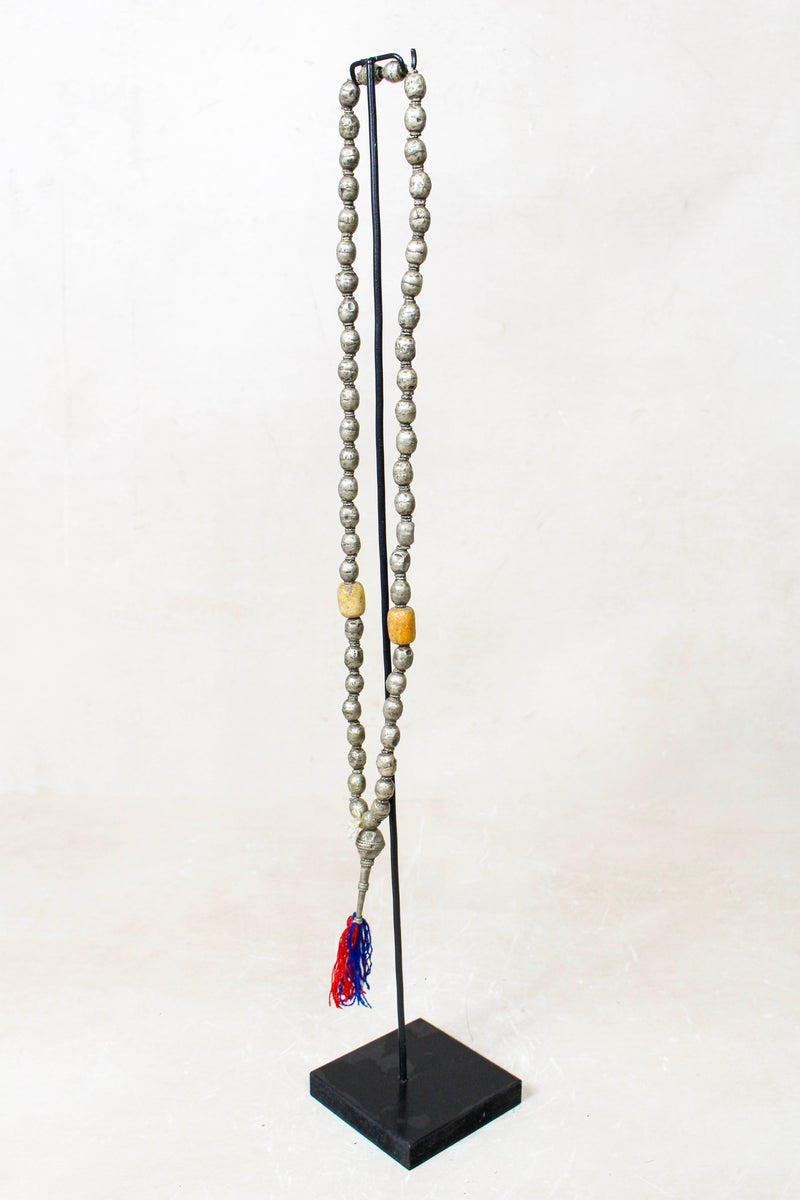 Ethiopian Silver Prayer Beads with Tassel 85.23