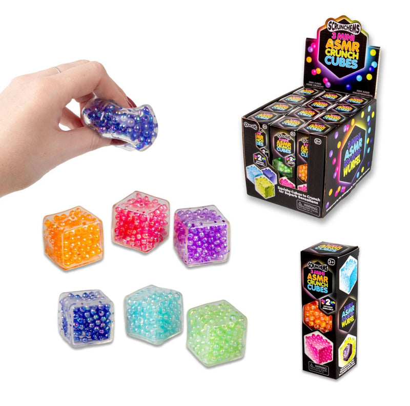 Scrunchems ASMR mini crunch cubes 3 pack